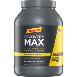 PowerBar Recovery Max Regeneration Drink (hoch-glykämische Kohlenhydrate mit Protein) Schokolade 1144g Dose